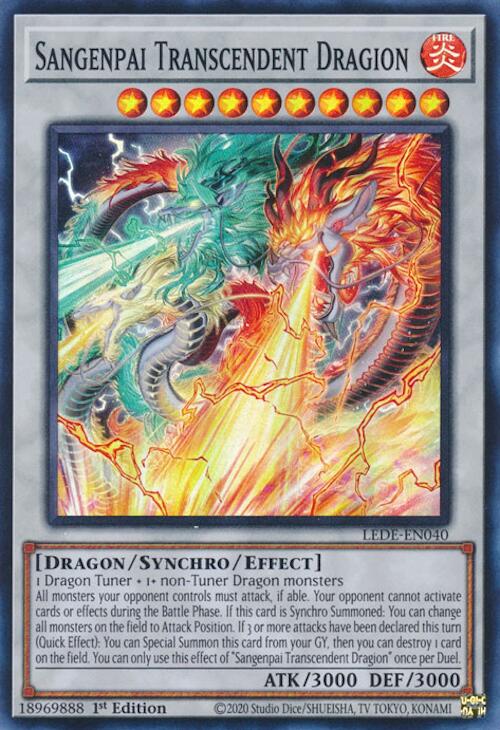 Sangenpai Transcendent Dragion [LEDE-EN040] Super Rare | Gaming Infinity