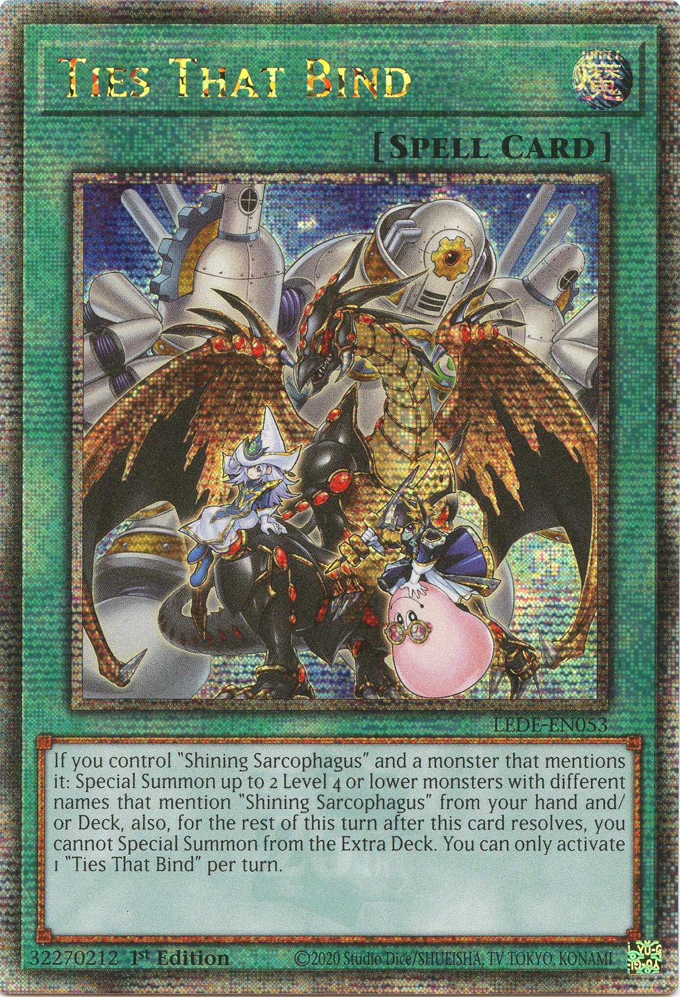 Ties That Bind (Quarter Century Secret Rare) [LEDE-EN053] Quarter Century Secret Rare | Gaming Infinity