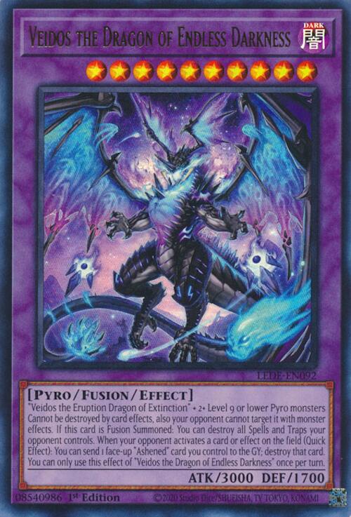 Veidos the Dragon of Endless Darkness [LEDE-EN092] Ultra Rare | Gaming Infinity