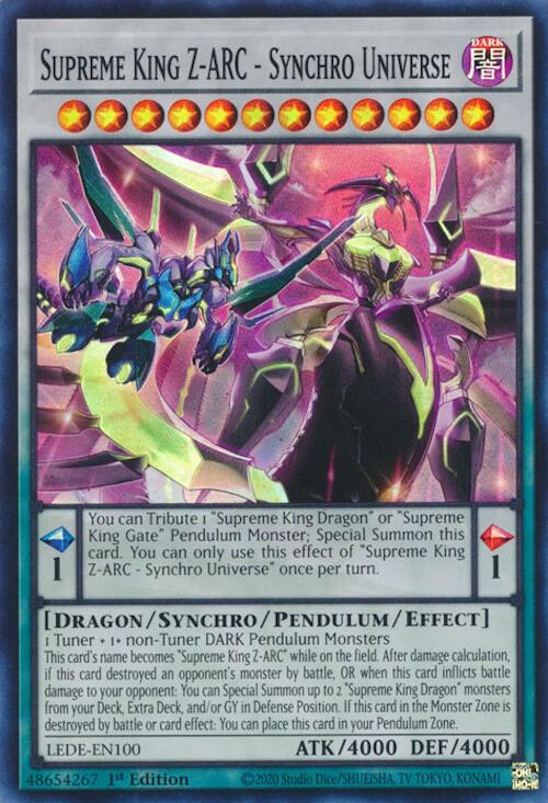 Supreme King Z-ARC - Synchro Universe [LEDE-EN100] Super Rare | Gaming Infinity