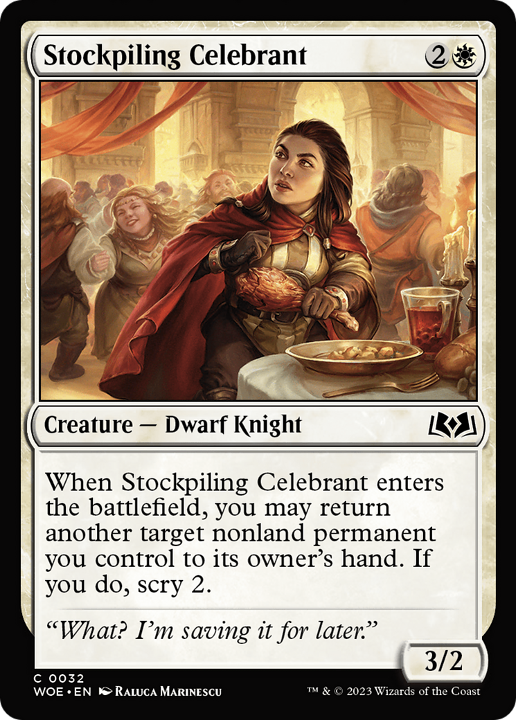 Stockpiling Celebrant [Wilds of Eldraine] | Gaming Infinity
