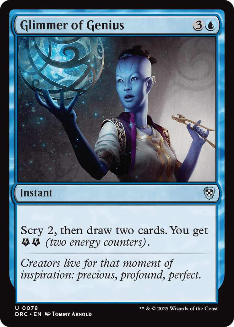 Glimmer of Genius [Aetherdrift Commander] | Gaming Infinity