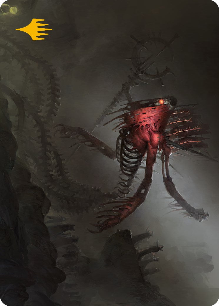 Drivnod, Carnage Dominus Art Card (Gold-Stamped Signature) [Phyrexia: All Will Be One Art Series] | Gaming Infinity