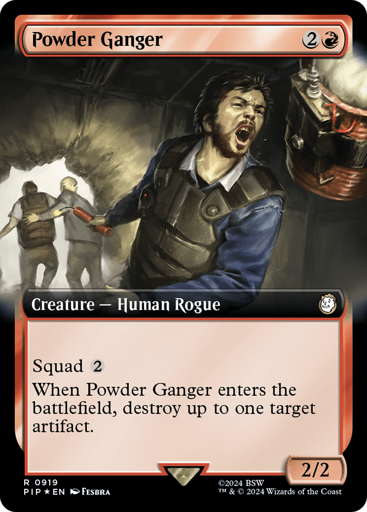 Powder Ganger (Extended Art) (Surge Foil) [Fallout] | Gaming Infinity