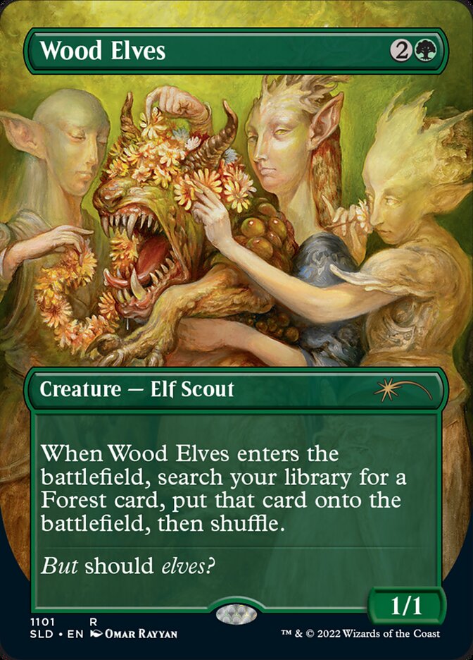 Wood Elves (Borderless) [Secret Lair Drop Series] | Gaming Infinity