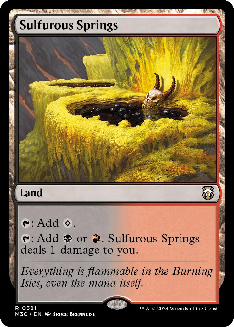 Sulfurous Springs [Modern Horizons 3 Commander] | Gaming Infinity