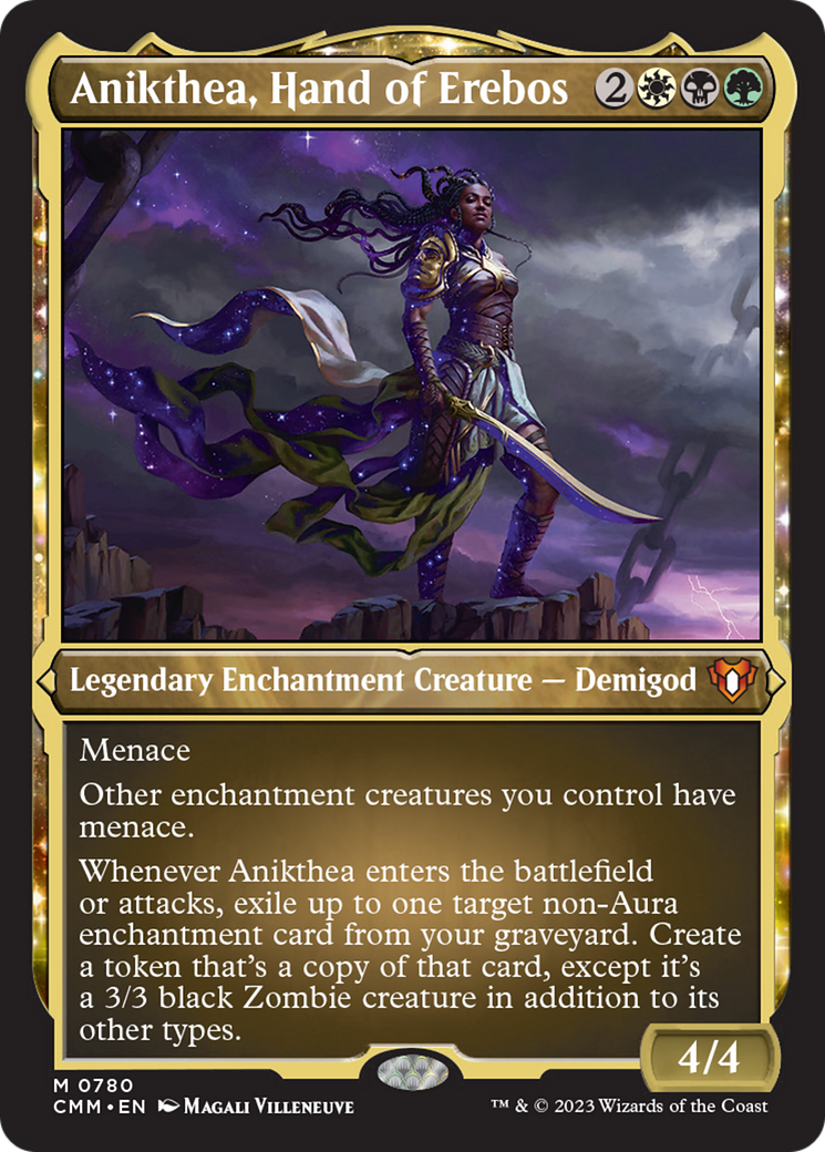 Anikthea, Hand of Erebos (Display Commander) (Foil Etched) [Commander Masters] | Gaming Infinity