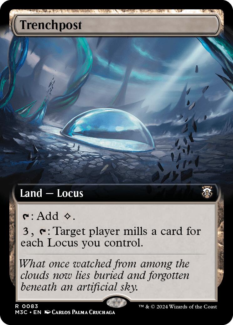 Trenchpost (Extended Art) (Ripple Foil) [Modern Horizons 3 Commander] | Gaming Infinity