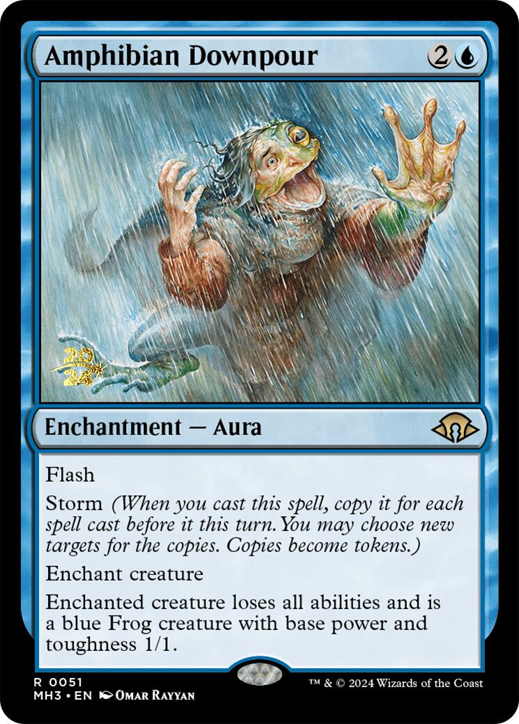 Amphibian Downpour [Modern Horizons 3 Prerelease Promos] | Gaming Infinity