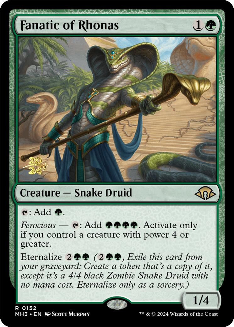 Fanatic of Rhonas [Modern Horizons 3 Prerelease Promos] | Gaming Infinity