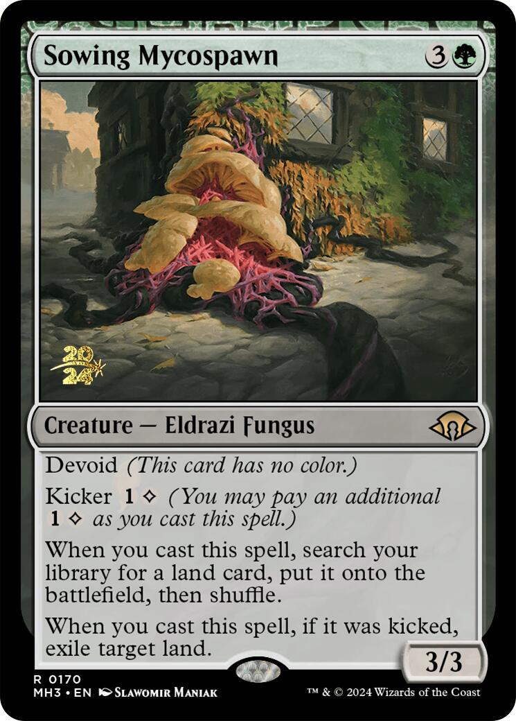 Sowing Mycospawn [Modern Horizons 3 Prerelease Promos] | Gaming Infinity