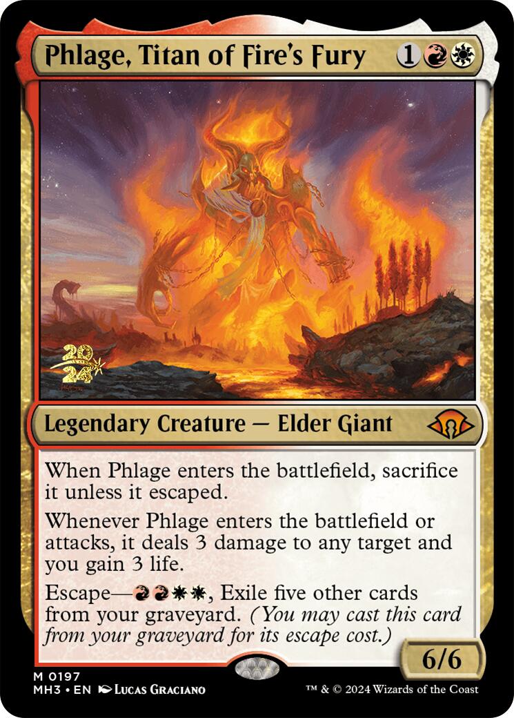 Phlage, Titan of Fire's Fury [Modern Horizons 3 Prerelease Promos] | Gaming Infinity
