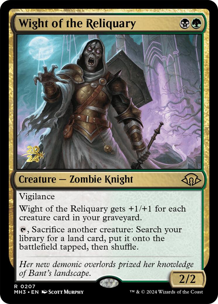 Wight of the Reliquary [Modern Horizons 3 Prerelease Promos] | Gaming Infinity