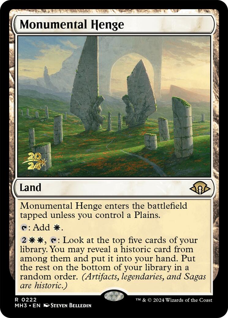 Monumental Henge [Modern Horizons 3 Prerelease Promos] | Gaming Infinity