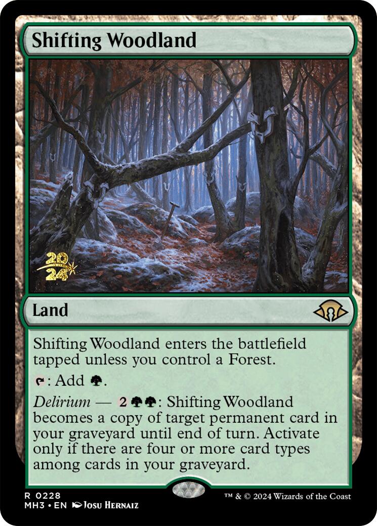 Shifting Woodland [Modern Horizons 3 Prerelease Promos] | Gaming Infinity