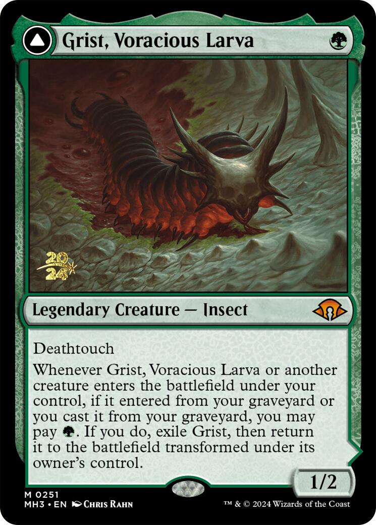 Grist, Voracious Larva [Modern Horizons 3 Prerelease Promos] | Gaming Infinity