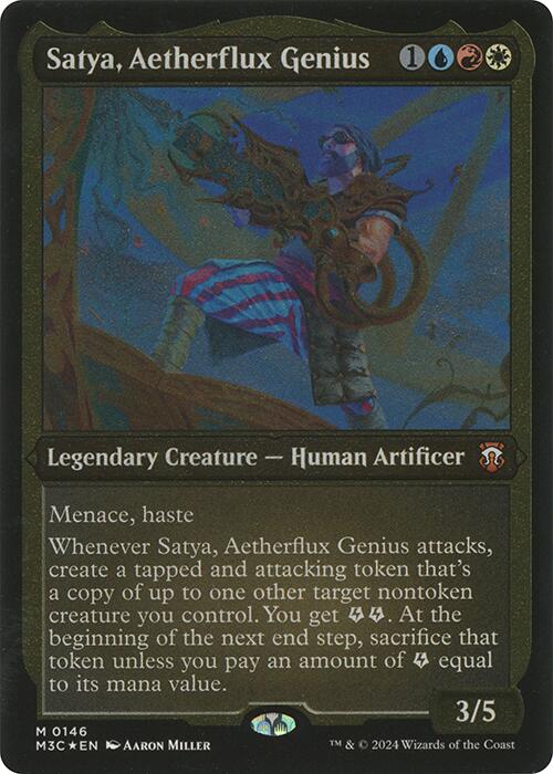 Satya, Aetherflux Genius (Display Commander) [Modern Horizons 3 Commander] | Gaming Infinity