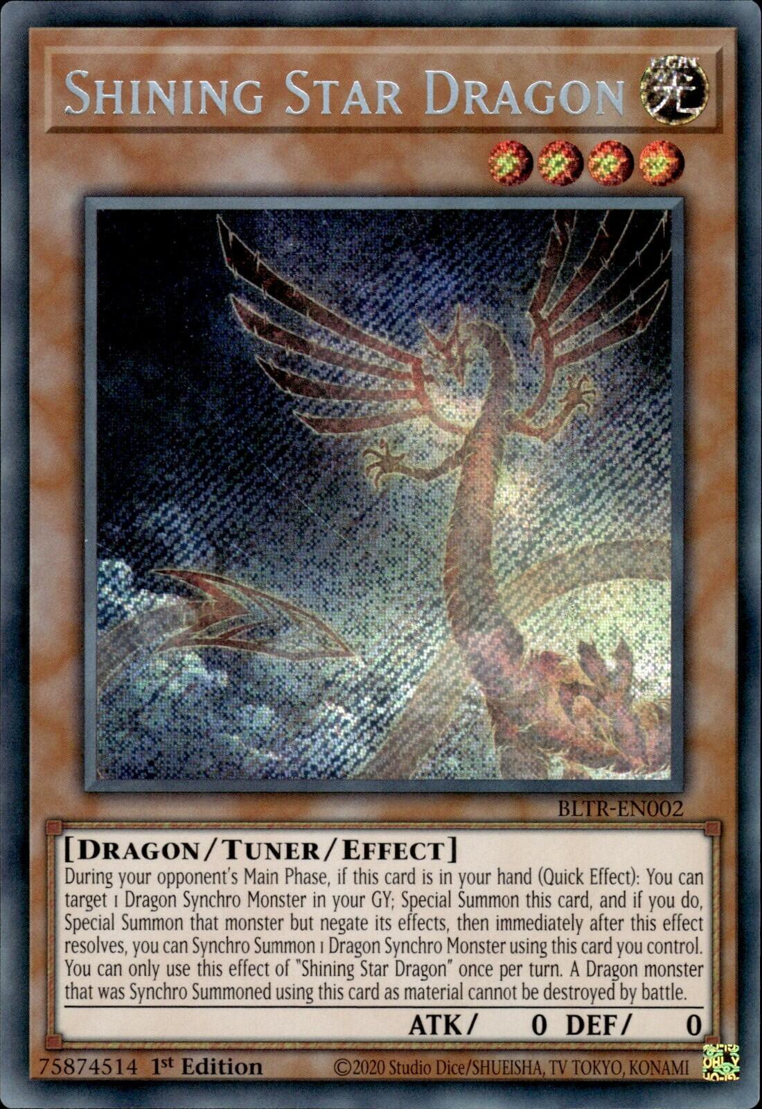 Shining Star Dragon [BLTR-EN002] Secret Rare | Gaming Infinity