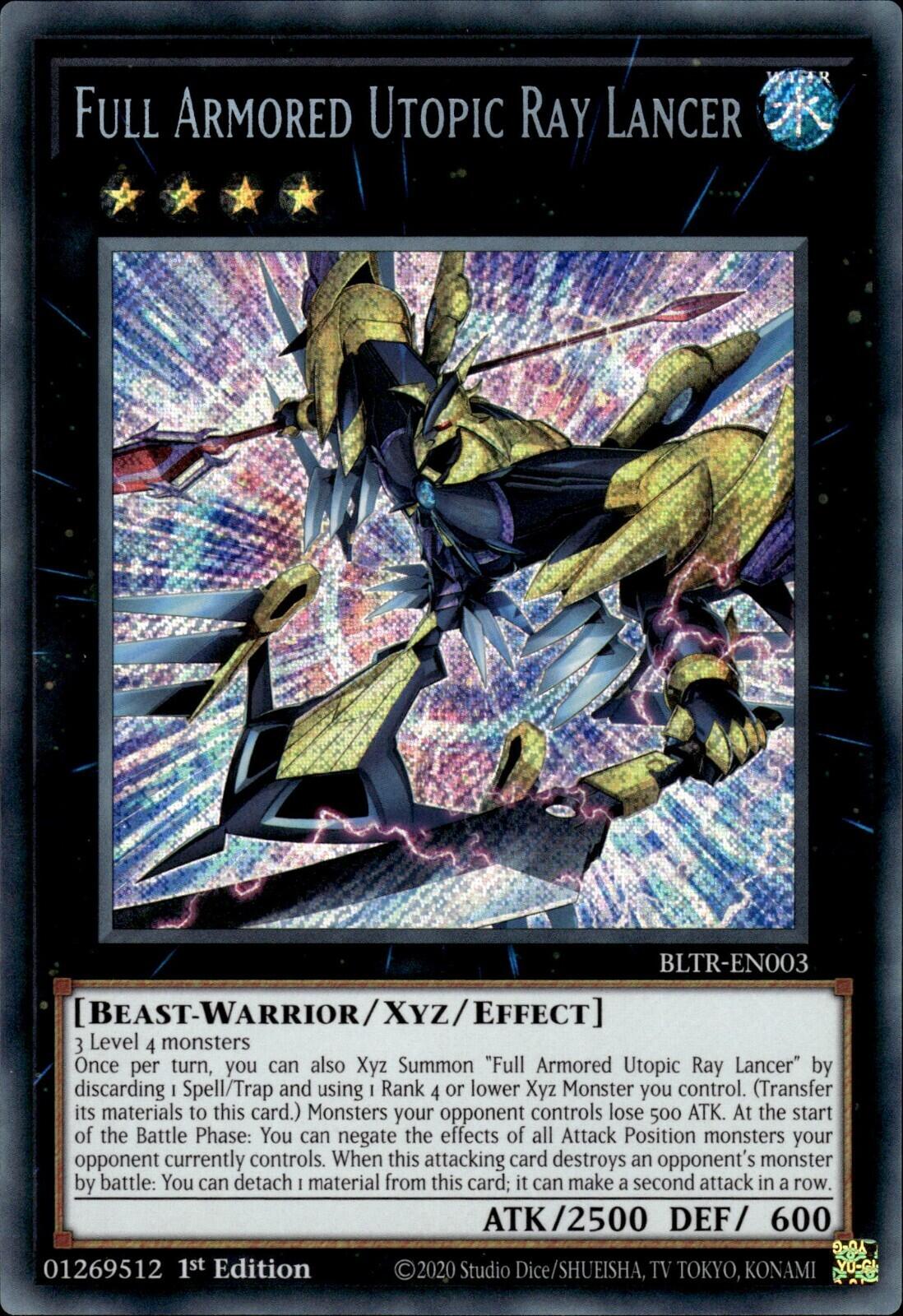 Full Armored Utopic Ray Lancer [BLTR-EN003] Secret Rare | Gaming Infinity