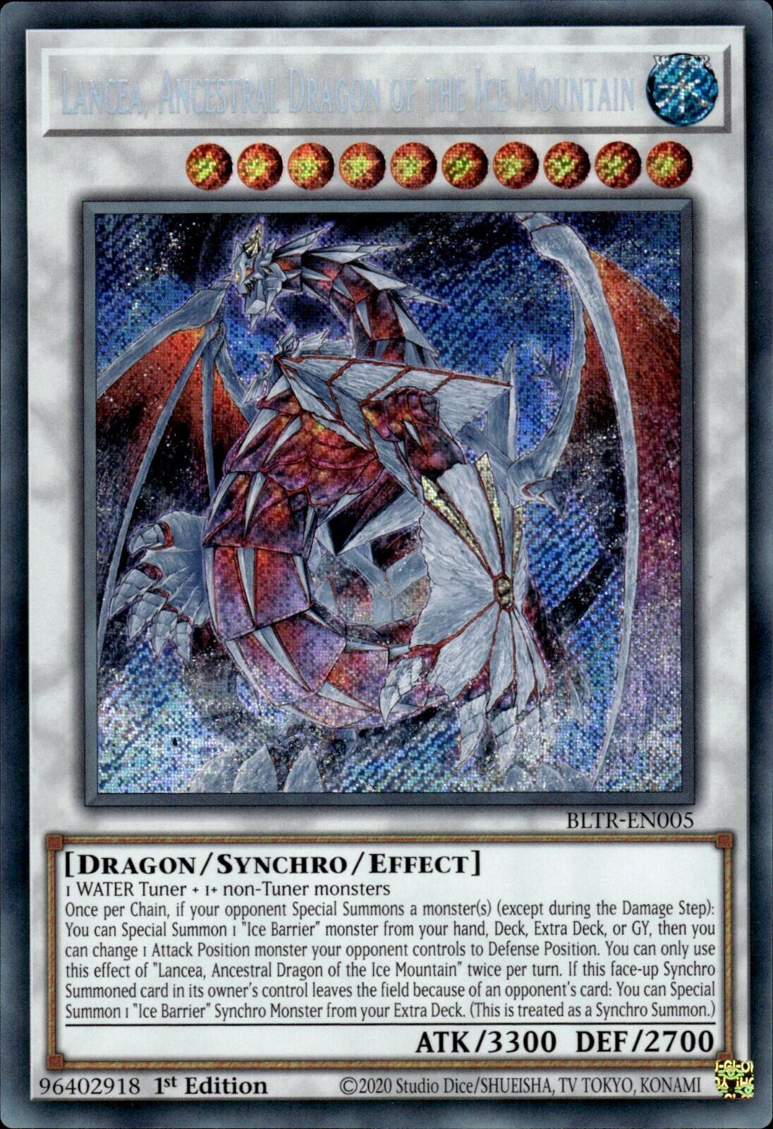 Lancea, Ancestral Dragon of the Ice Mountain [BLTR-EN005] Secret Rare | Gaming Infinity