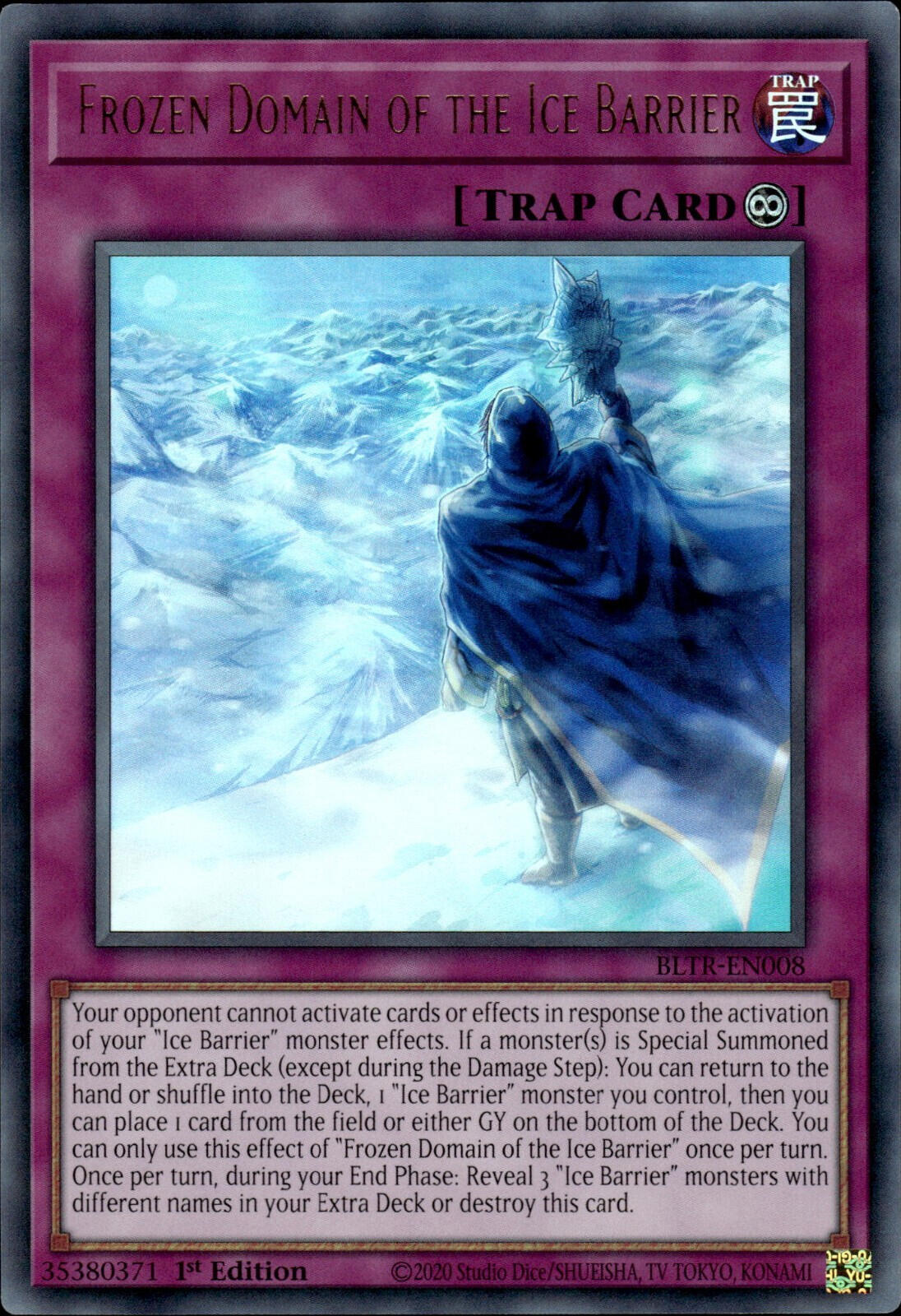 Frozen Domain of the Ice Barrier [BLTR-EN008] Ultra Rare | Gaming Infinity