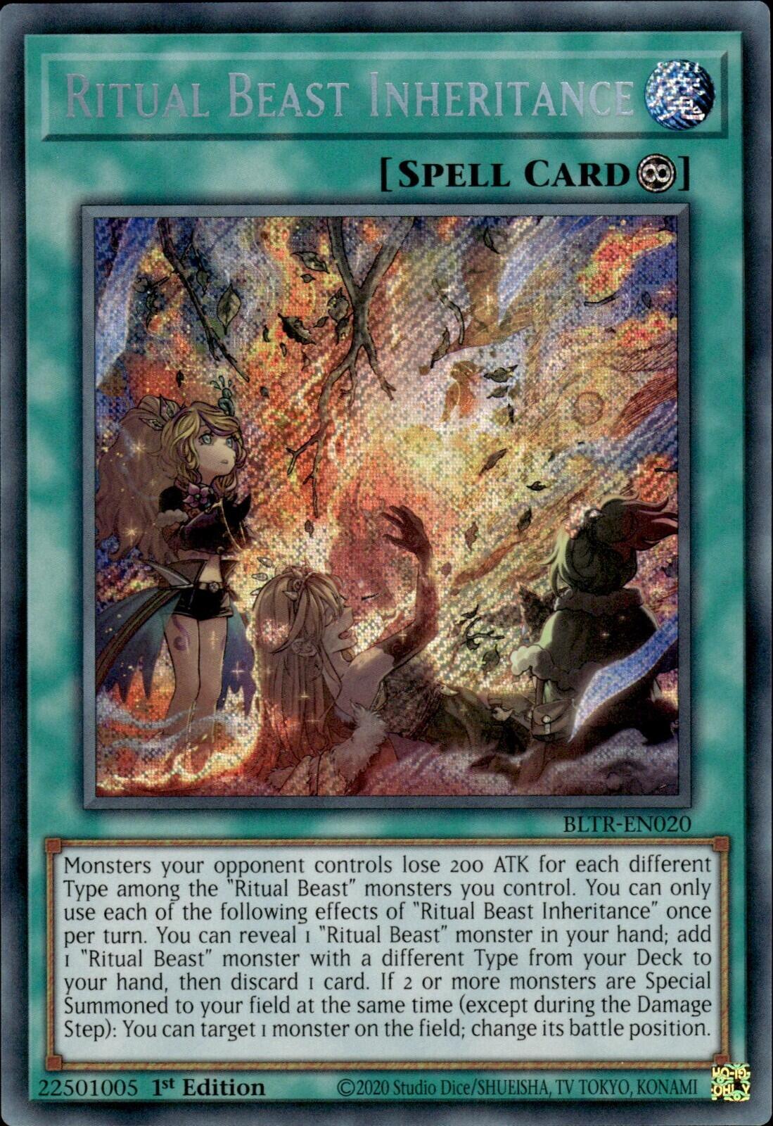 Ritual Beast Inheritance [BLTR-EN020] Secret Rare | Gaming Infinity