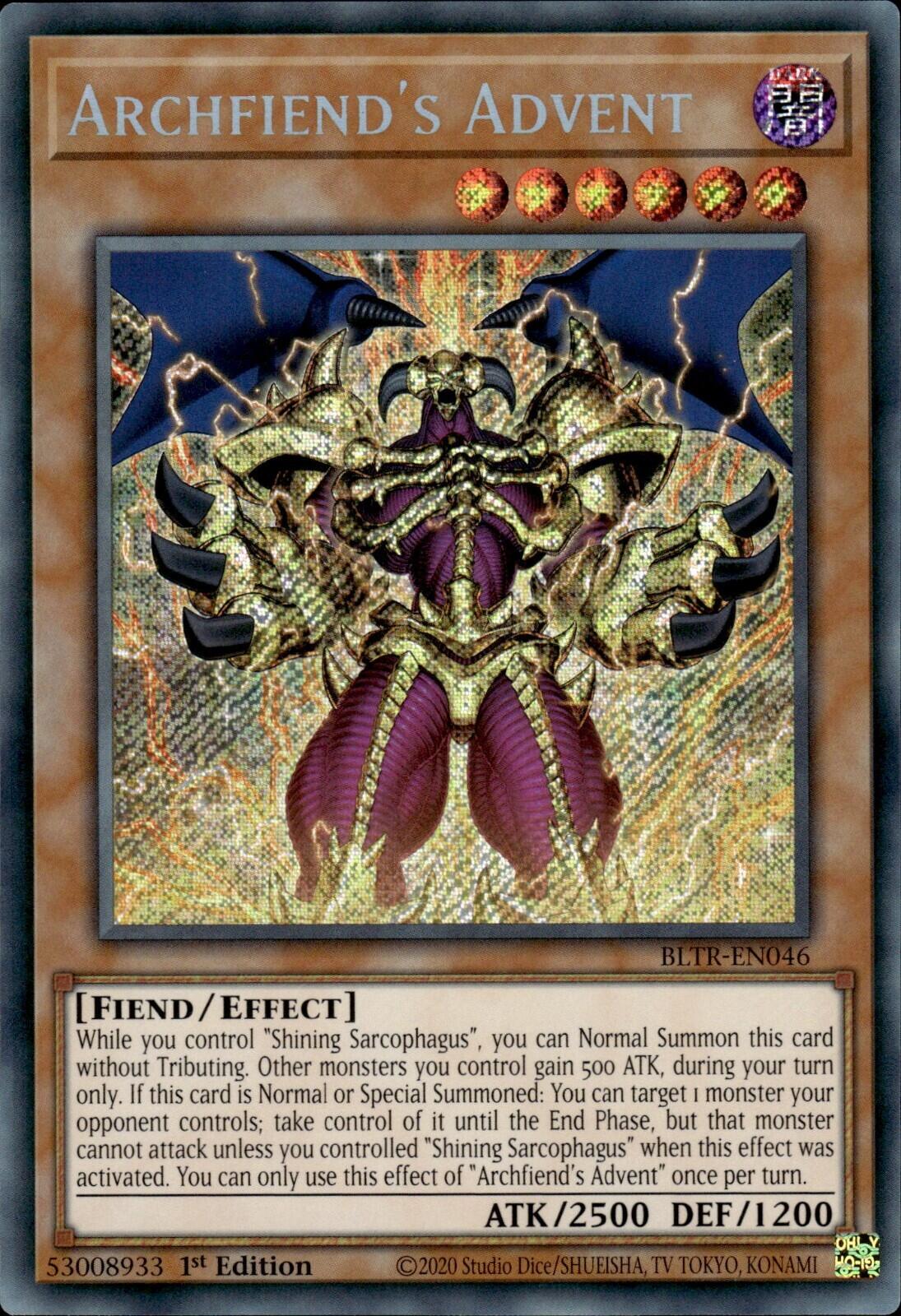 Archfiend's Advent [BLTR-EN046] Secret Rare | Gaming Infinity