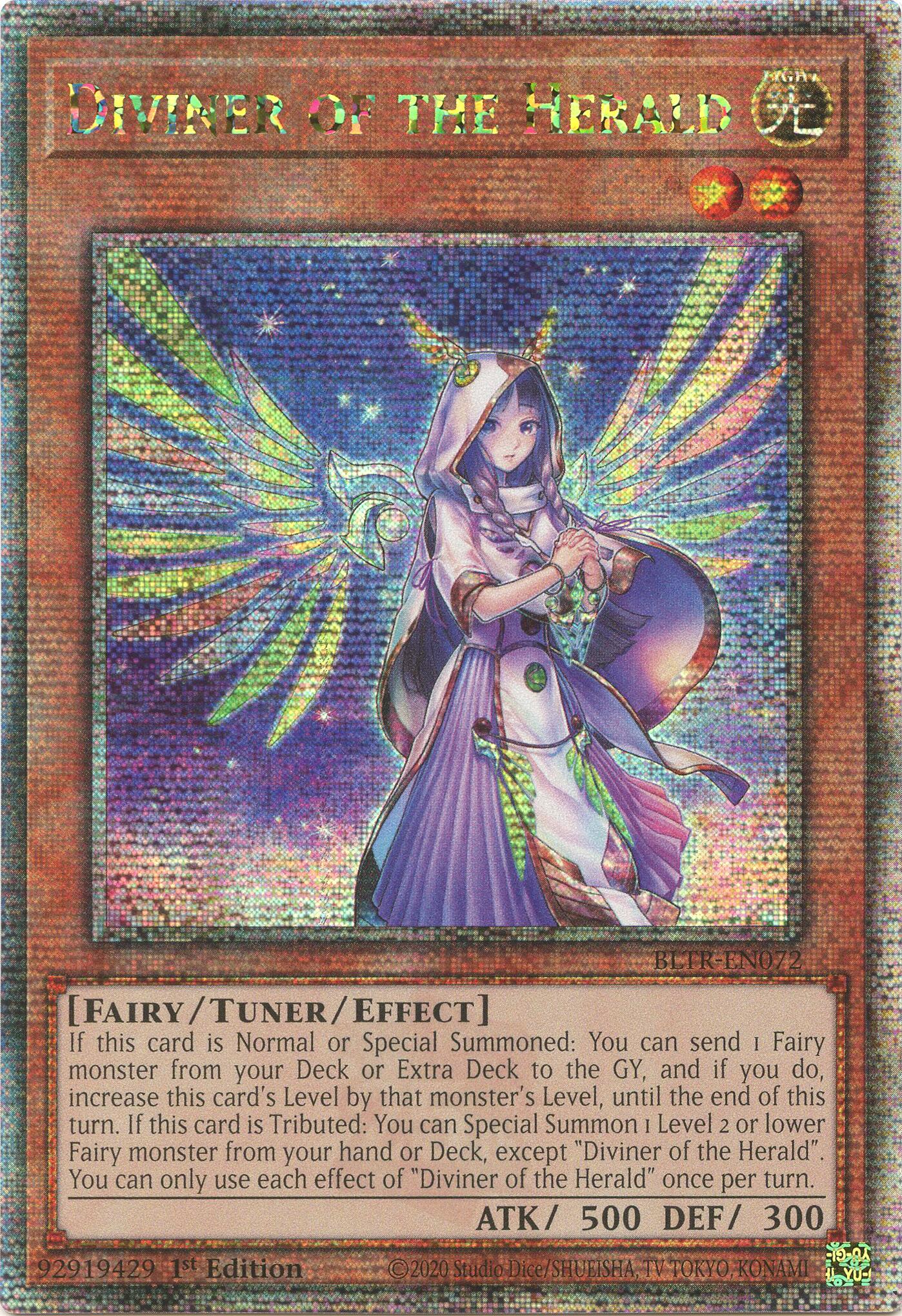 Diviner of the Herald (Quarter Century Secret Rare) [BLTR-EN072] Quarter Century Secret Rare | Gaming Infinity