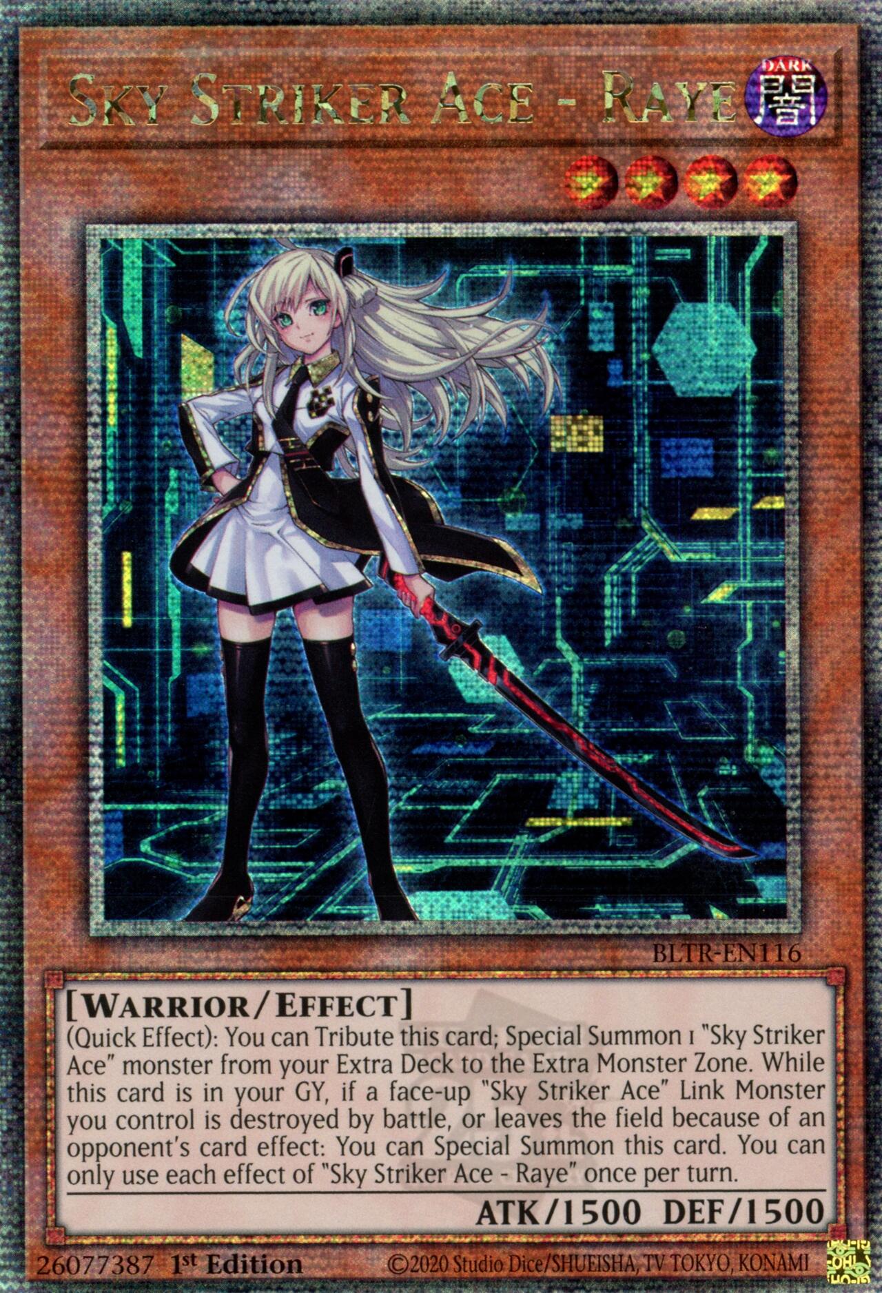 Sky Striker Ace - Raye (Quarter Century Secret Rare) [BLTR-EN116] Quarter Century Secret Rare | Gaming Infinity