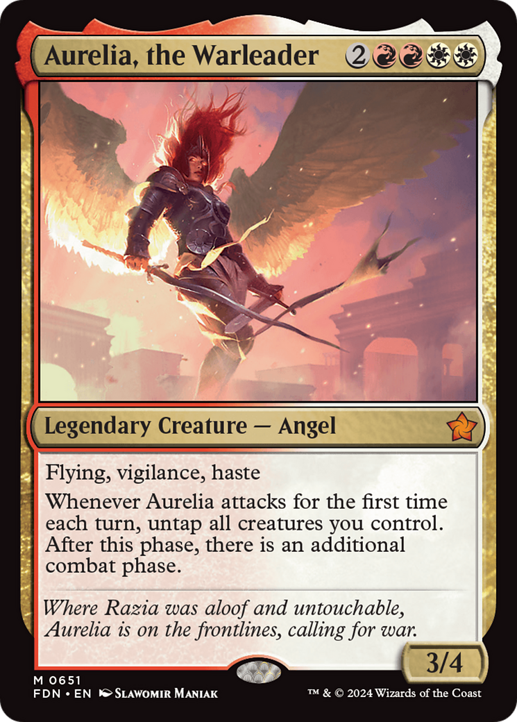 Aurelia, the Warleader [Foundations] | Gaming Infinity