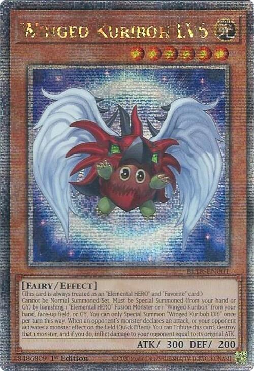 Winged Kuriboh LV6 (Quarter Century Secret Rare) [BLTR-EN001] Quarter Century Secret Rare | Gaming Infinity