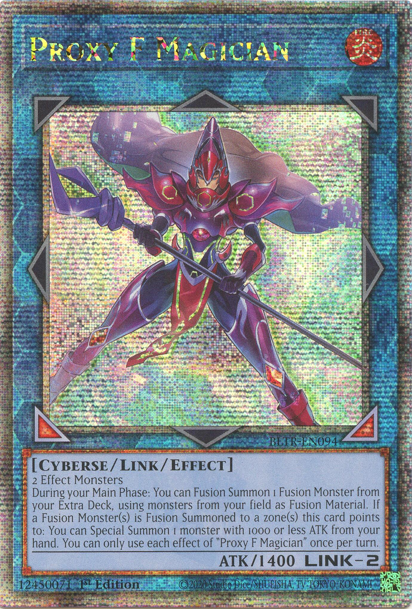 Proxy F Magician (Quarter Century Secret Rare) [BLTR-EN094] Quarter Century Secret Rare | Gaming Infinity