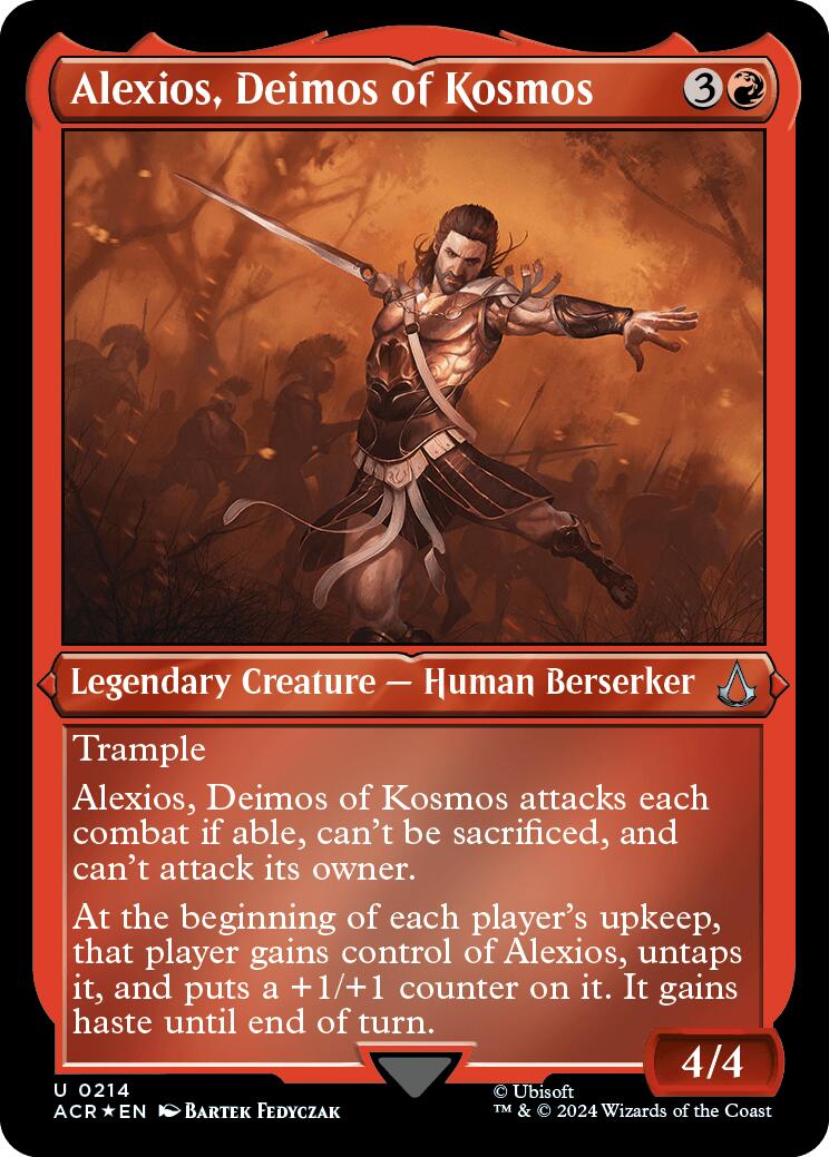 Alexios, Deimos of Kosmos (Foil Etched) [Assassin's Creed] | Gaming Infinity