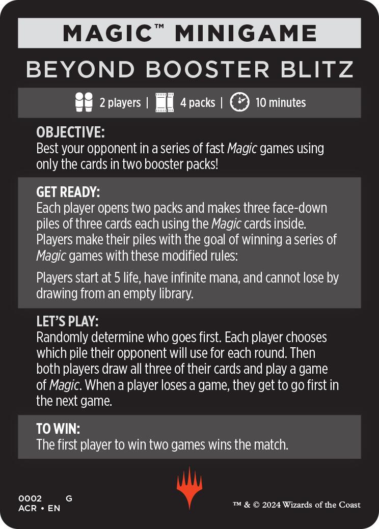 Beyond Booster Blitz (Magic Minigame) [Assassin's Creed Minigame] | Gaming Infinity