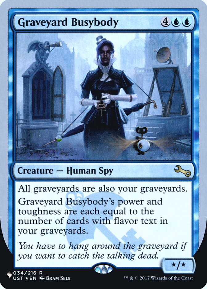 Graveyard Busybody (Unfinity Foil Edition) [The List] | Gaming Infinity