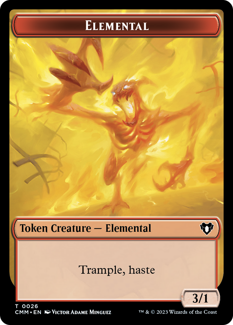 Elemental Token (26) [Commander Masters Tokens] | Gaming Infinity