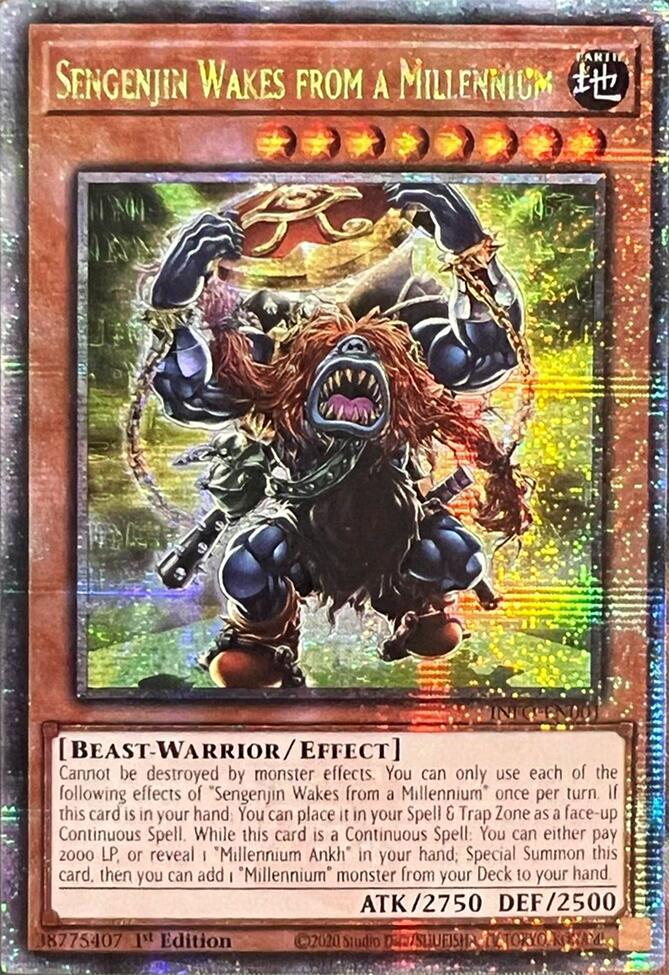 Sengenjin Wakes from a Millennium (Quarter Century Secret Rare) [INFO-EN001] Quarter Century Secret Rare | Gaming Infinity
