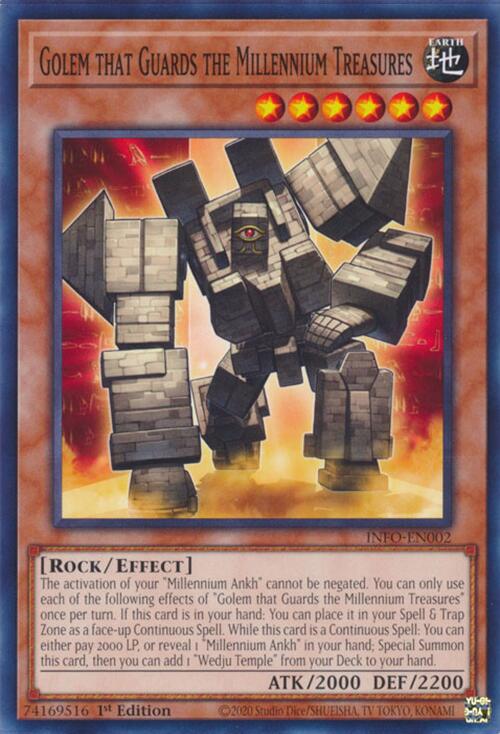 Golem that Guards the Millennium Treasures [INFO-EN002] Common | Gaming Infinity