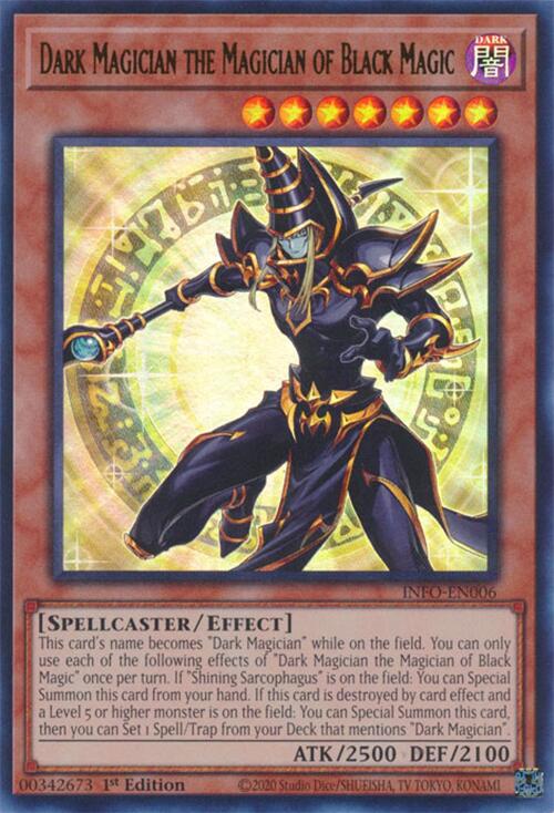 Dark Magician the Magician of Black Magic [INFO-EN006] Ultra Rare | Gaming Infinity