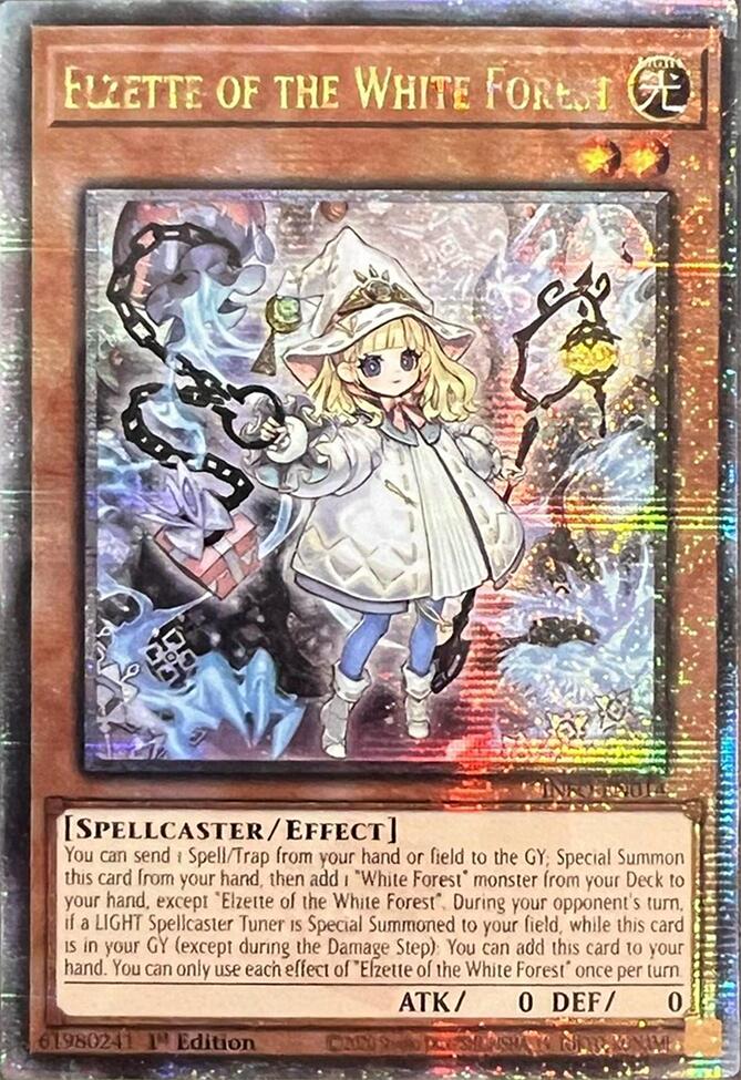 Elzette of the White Forest (Quarter Century Secret Rare) [INFO-EN014] Quarter Century Secret Rare | Gaming Infinity