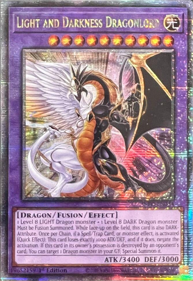 Light and Darkness Dragonlord (Quarter Century Secret Rare) [INFO-EN034] Quarter Century Secret Rare | Gaming Infinity