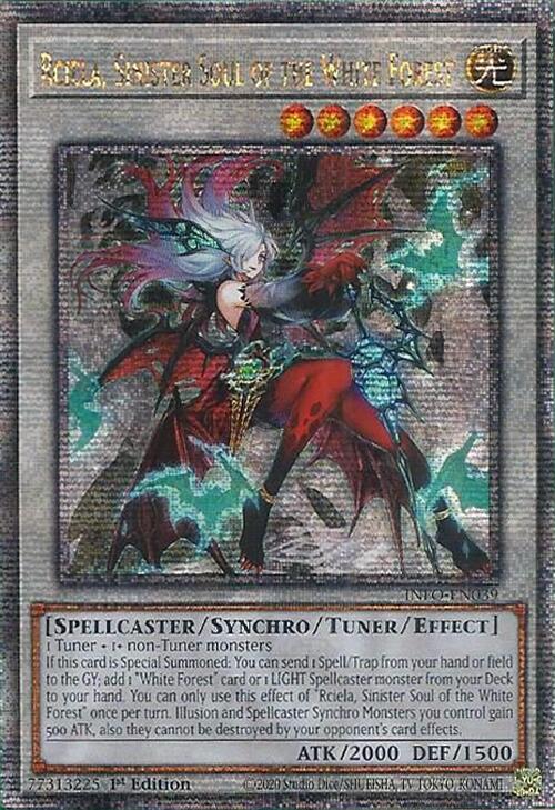Rciela, Sinister Soul of the White Forest (Quarter Century Secret Rare) [INFO-EN039] Quarter Century Secret Rare | Gaming Infinity