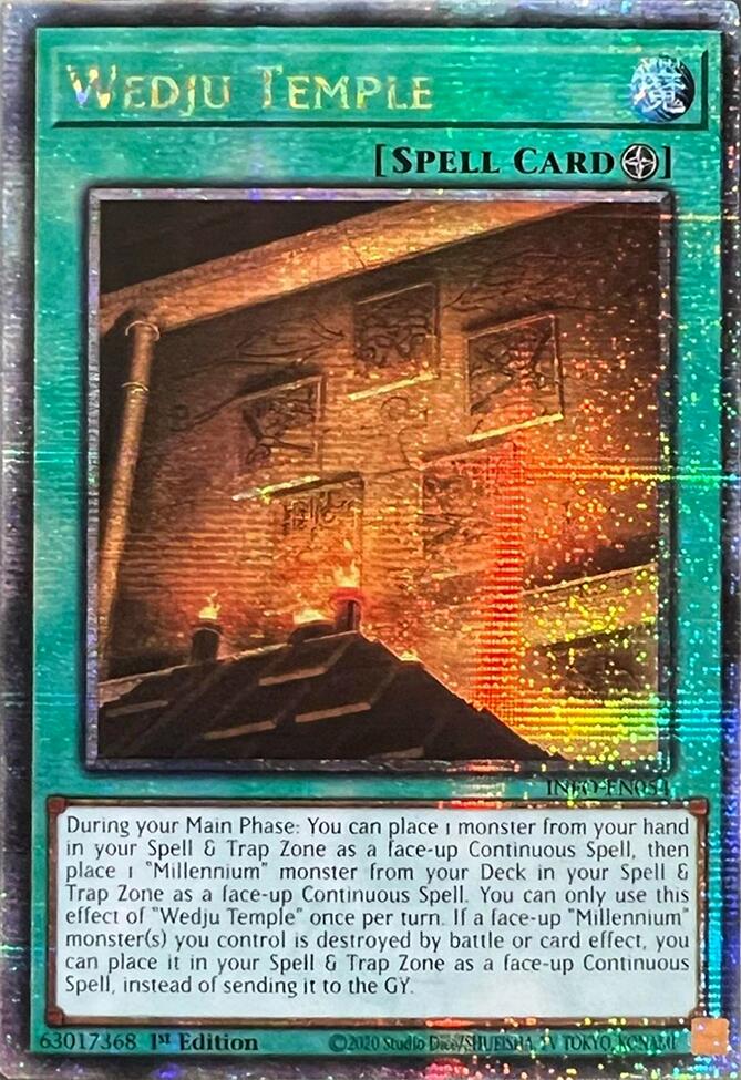 Wedju Temple (Quarter Century Secret Rare) [INFO-EN054] Quarter Century Secret Rare | Gaming Infinity