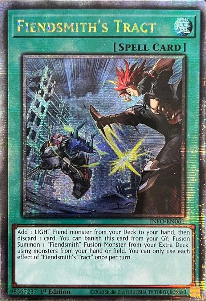 Fiendsmith's Tract (Quarter Century Secret Rare) [INFO-EN061] Quarter Century Secret Rare | Gaming Infinity