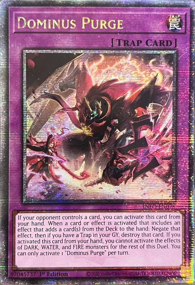 Dominus Purge (Quarter Century Secret Rare) [INFO-EN078] Quarter Century Secret Rare | Gaming Infinity