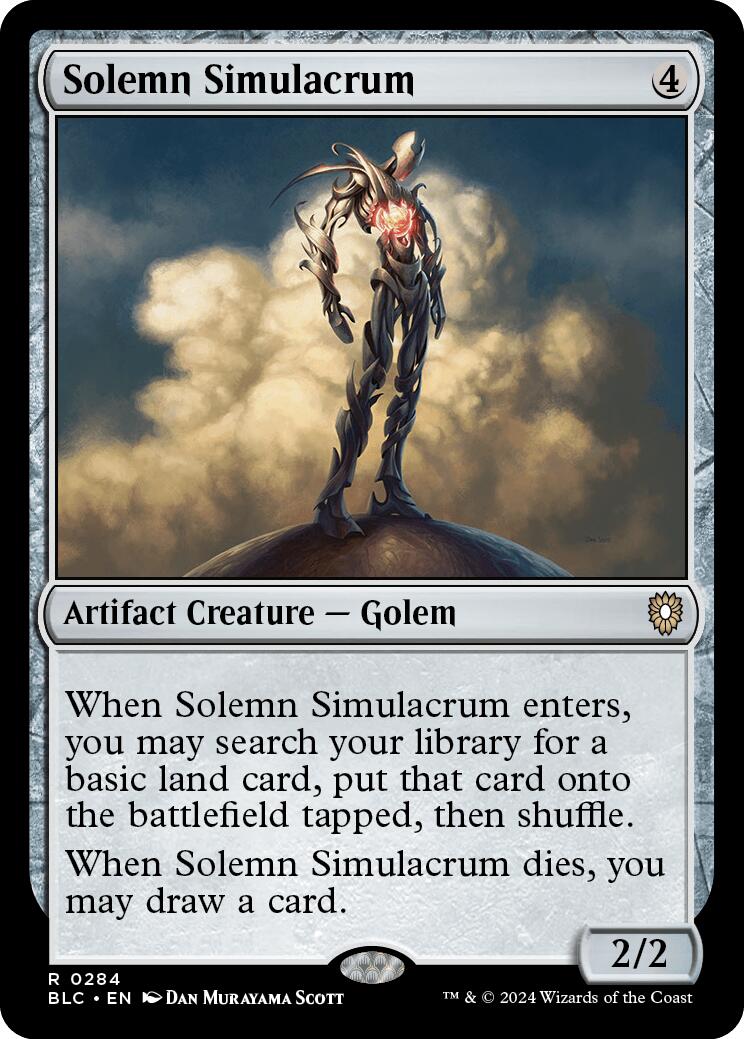 Solemn Simulacrum [Bloomburrow Commander] | Gaming Infinity