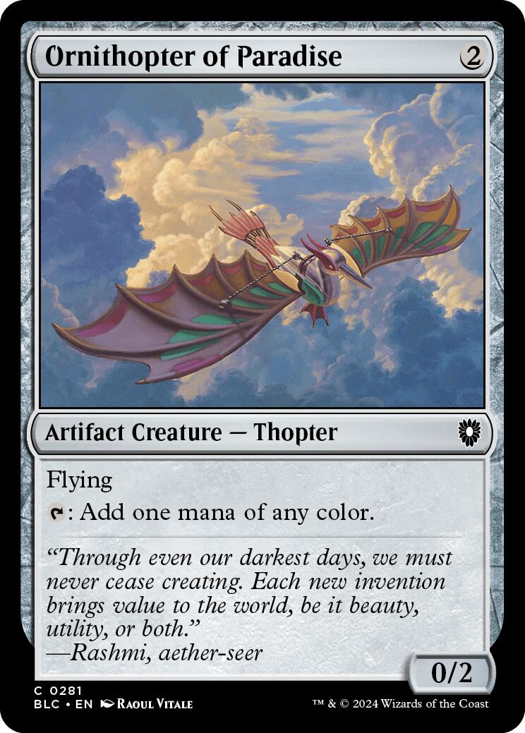 Ornithopter of Paradise [Bloomburrow Commander] | Gaming Infinity