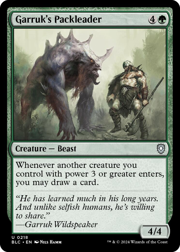 Garruk's Packleader [Bloomburrow Commander] | Gaming Infinity