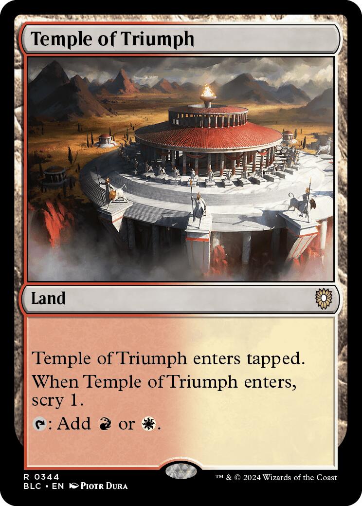 Temple of Triumph [Bloomburrow Commander] | Gaming Infinity