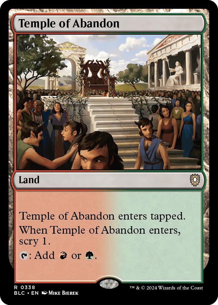 Temple of Abandon [Bloomburrow Commander] | Gaming Infinity